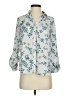 The Limited Floral Teal 3/4 Sleeve Blouse Size S - photo 1