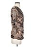 Patchington Brown 3/4 Sleeve Top Size S - photo 4