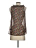 Soprano Brown Sleeveless Blouse Size S - photo 2