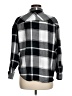 Sincerely Jules Checkered-gingham Black Long Sleeve Button-Down Shirt Size M - photo 2