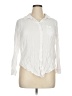 Torrid 100% Rayon White Long Sleeve Blouse Size 1X Plus (1) - photo 1