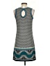 Assorted Brands Chevron-herringbone Teal Casual Dress Size S (estimated) - photo 2
