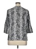 Cathy Daniels Animal Print Silver 3/4 Sleeve Blouse Size XL - photo 2