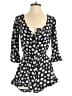 Unbranded 100% Viscose Hearts Black Romper Size XS - photo 1