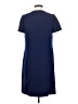 Anne Klein Solid Blue Casual Dress Size 4 - photo 2