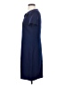 Anne Klein Solid Blue Casual Dress Size 4 - photo 5