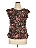 Simply Styled 100% Polyester Black Short Sleeve Blouse Size XL - photo 1