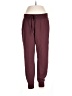 Athletic Works Solid Burgundy Sweatpants Size L - photo 1