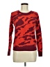 CAbi Animal Print Red Pullover Sweater Size M - photo 1