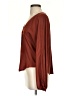 Left Coast by Dolan 100% Polyester Burgundy Brown Long Sleeve Blouse Size XS - photo 5