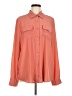 Unbranded 100% Polyester Orange Long Sleeve Blouse Size M (estimated) - photo 1