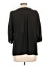 Peaches 'n Cream 100% Polyester Black 3/4 Sleeve Blouse Size L - photo 2