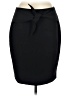 Express 100% Polyester Solid Black Formal Skirt Size 8 - photo 1