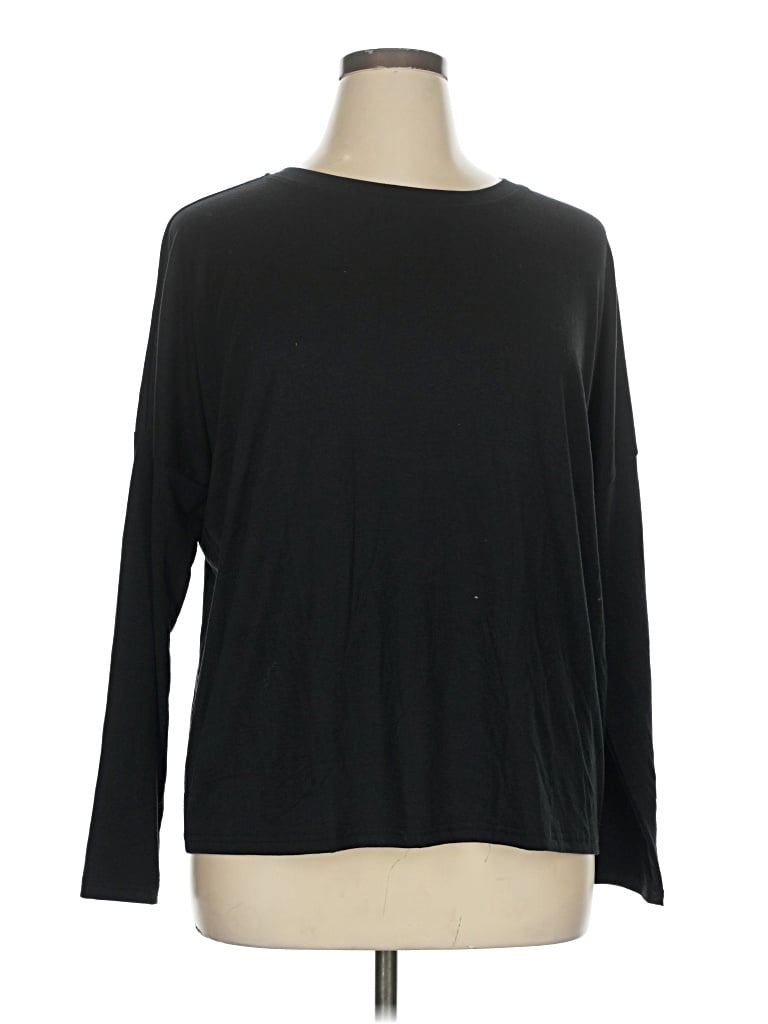 Prettygarden Long Sleeve T-shirt In Black