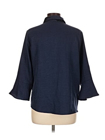 Cato 3/4 Sleeve Button-Down Shirt (view 2)