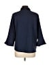 Cato Blue 3/4 Sleeve Button-Down Shirt Size L - photo 2