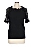 Sioni Black Short Sleeve Top Size L - photo 1