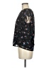 1.State 100% Polyester Stars Black Short Sleeve Blouse Size M - photo 5
