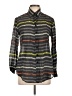 Unbranded Chevron-herringbone Gray Long Sleeve Blouse Size L (estimated) - photo 1