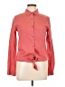 Thread & Supply 100% Lyocell Orange Pink Long Sleeve Button-Down Shirt Size S - photo 1