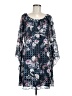 C established 1946 100% Polyester Print Blue Casual Dress Size M - photo 1