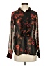 CAbi Floral Black Long Sleeve Blouse Size XS - photo 1