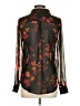CAbi Floral Black Long Sleeve Blouse Size XS - photo 2