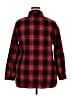 Unbranded 100% Polyester Plaid Red Long Sleeve Blouse Size 2X - photo 2
