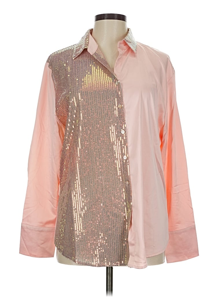 Geegee Long Sleeve Blouse In Pink