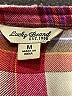 Lucky Brand 100% Modal Plaid Red Sleeveless Button-Down Shirt Size M - photo 7