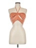 Princess Polly 100% Polyester Orange Sleeveless Blouse Size 6 - photo 1