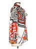 Jennifer Lopez 100% Polyester Print Orange Long Sleeve Blouse Size L - photo 4