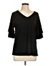 Unbranded Black 3/4 Sleeve Top Size L - photo 1
