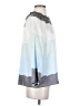 BCBGMAXAZRIA Color Block Gray Long Sleeve Silk Top Size S - photo 4