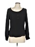 Blu Pepper Black Long Sleeve Blouse Size L - photo 1