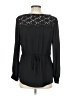 Blu Pepper Black Long Sleeve Blouse Size L - photo 2