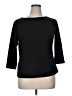 Impressions Black 3/4 Sleeve Top Size 14 - photo 1