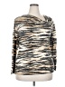 Chaus Animal Print Tan Long Sleeve T-Shirt Size XXL - photo 1