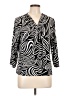 N Touch Black 3/4 Sleeve Blouse Size L - photo 1