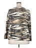 Chaus Animal Print Tan Long Sleeve T-Shirt Size XXL - photo 2