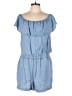 Splendid 100% Tencel Solid Blue Romper Size L - photo 1