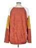 Bibi Color Block Orange Pullover Sweater Size L - photo 2