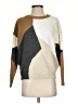 Freestyle 100% Acrylic Color Block Tan Brown Pullover Sweater Size S - photo 1