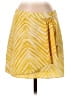 BCBGMAXAZRIA 100% Polyester Animal Print Yellow Casual Skirt Size 2 - photo 1