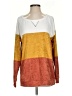 Bibi Color Block Orange Pullover Sweater Size S - photo 1