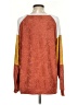 Bibi Color Block Orange Pullover Sweater Size S - photo 2