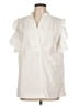 See By Chloé Ivory Short Sleeve Blouse Size EU (FR) 42 / US 10 - photo 1