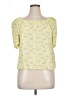 Tibi Yellow Short Sleeve Blouse Size 16 - photo 1