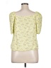 Tibi Yellow Short Sleeve Blouse Size 16 - photo 2