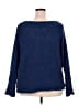 Free People Blue Pullover Sweater Size L - photo 2
